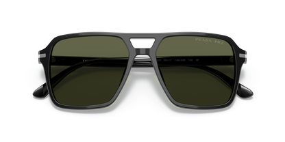 Prada Sunglasses Black-Green Polarized | Prada PR 20YS Black-Polarized Green