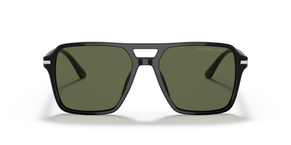 Prada Sunglasses Black-Green Polarized | Prada PR 20YS Black-Polarized Green
