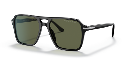 Prada Sunglasses Black-Green Polarized | Prada PR 20YS Black-Polarized Green