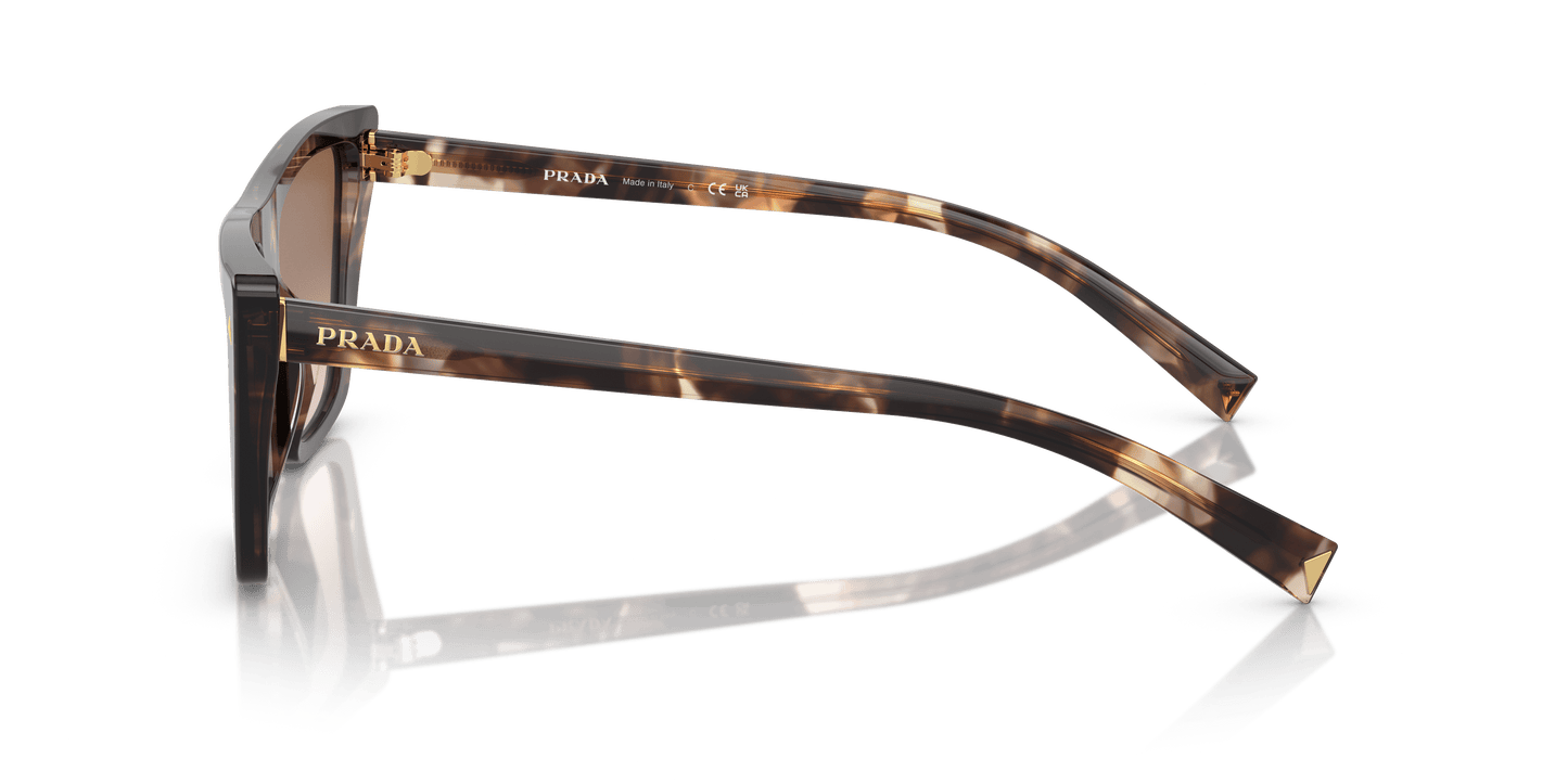 Prada Sunglasses Caramel Tortoise-Brown Gradient | PRADA PR 21ZS Caramel Tortoise-Brown Gradient