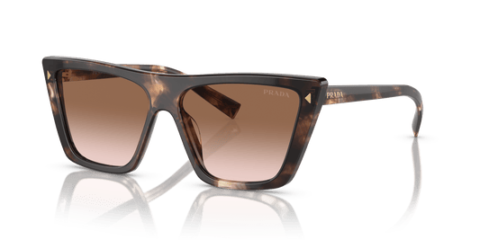 Prada Sunglasses Caramel Tortoise-Brown Gradient | PRADA PR 21ZS Caramel Tortoise-Brown Gradient