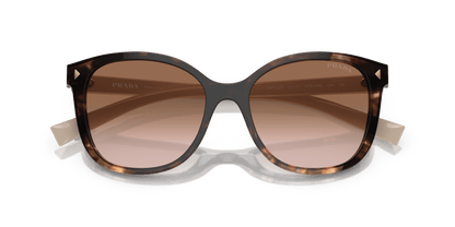 Prada Sunglasses Caramel Tortoise-Brown Gradient | PRADA PR 22ZS Caramel Tortoise-Brown Gradient