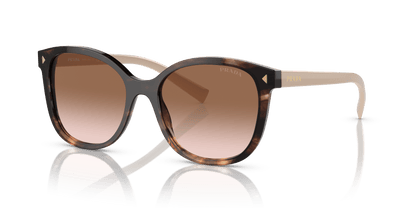 Prada Sunglasses Caramel Tortoise-Brown Gradient | PRADA PR 22ZS Caramel Tortoise-Brown Gradient