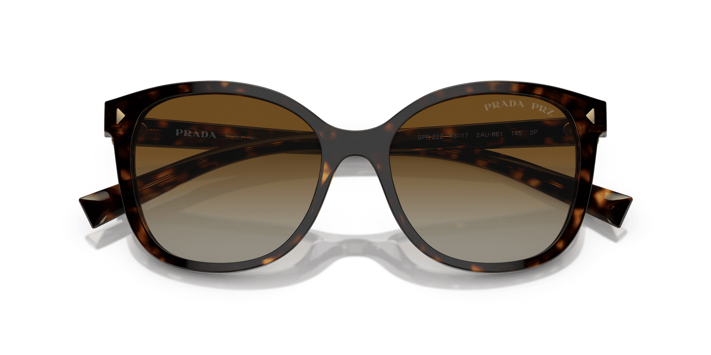 Prada Sunglasses Tortoise-Polar Brown Gradient | PRADA PR 22ZS Tortoise-Polar Brown Gradient