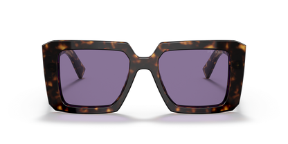 משקפי שמש פראדה מראה צב-סגול | PRADA PR 23YS Tortoise-Violet Mirror