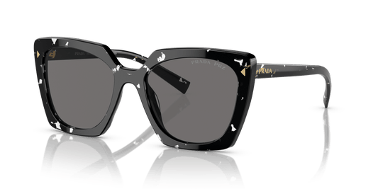Prada Sunglasses Black Crystal Tortoise-Dark Grey Polarized | PRADA PR 23ZS Black Crystal Tortoise-Dark Grey Polarized