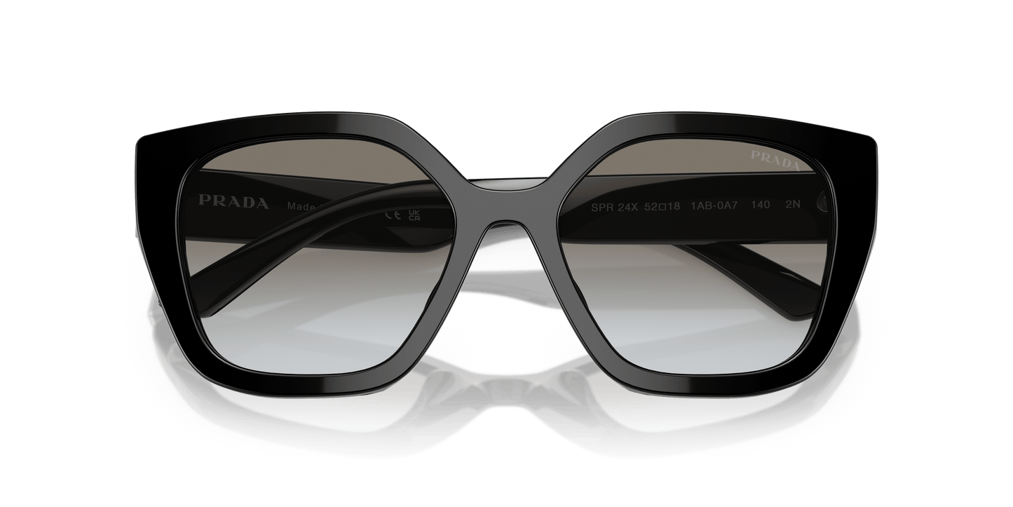 משקפי שמש פראדה שחור-אפור שיפוע | PRADA PR 24XS Black-Grey Gradient