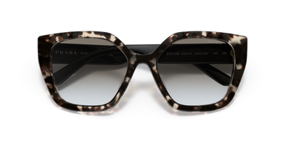 Prada Sunglasses Talc Tortoise-Grey Gradient | PRADA PR 24XS Talc Tortoise-Grey Gradient