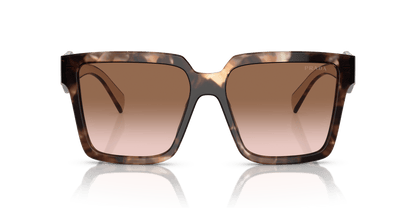 Prada Sunglasses Caramel Tortoise-Brown Gradient | PRADA PR 24ZS Caramel Tortoise-Brown Gradient