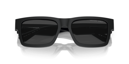 משקפי שמש פראדה שחור מקוטב שחור | Prada PR 25ZS Black-Polarized Black