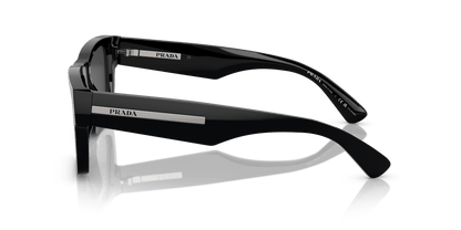 משקפי שמש פראדה שחור מקוטב שחור | Prada PR 25ZS Black-Polarized Black