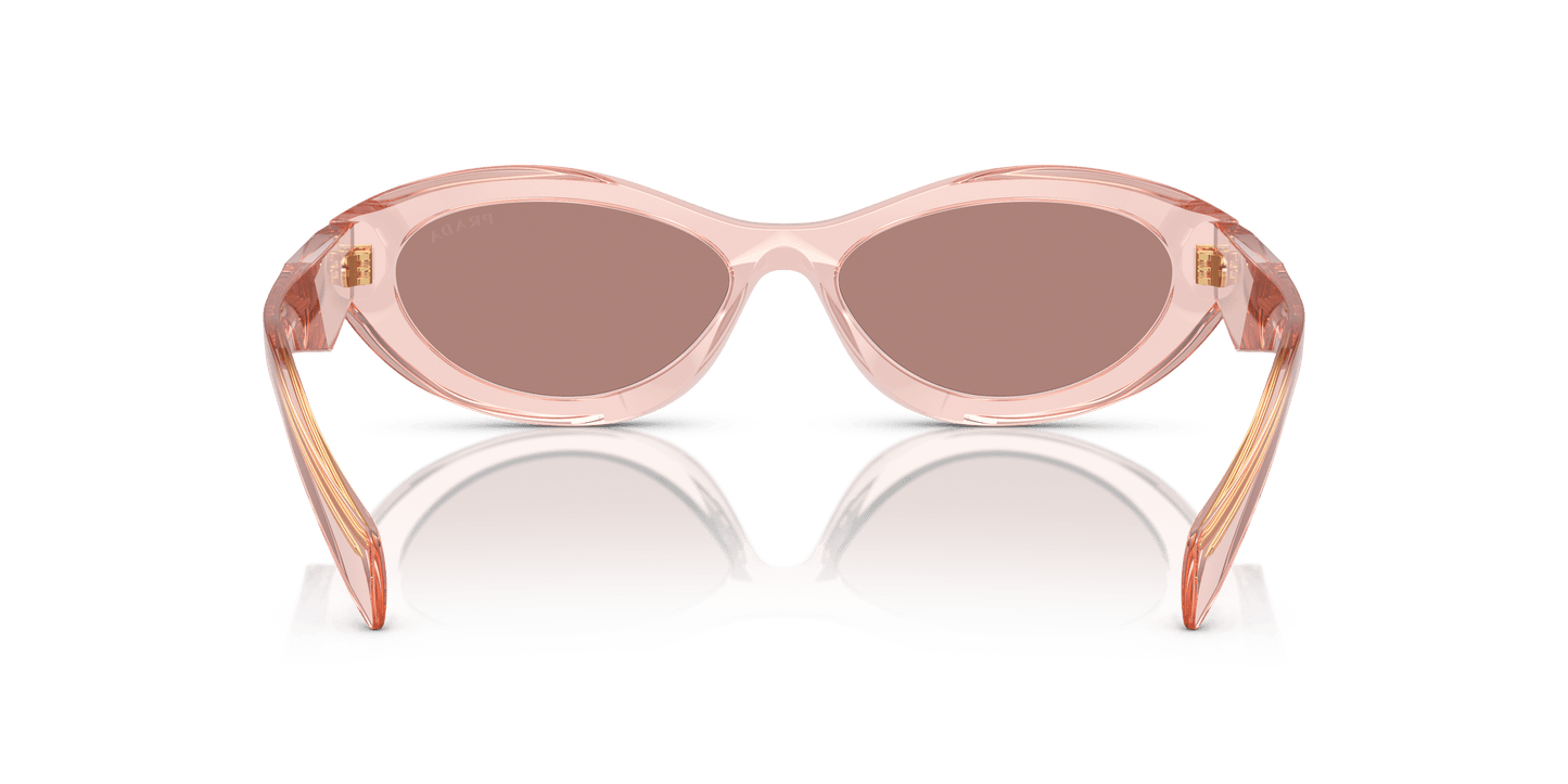 Prada Sunglasses Transparent Peach-Light Brown | PRADA PR 26ZS Transparent Peach-Light Brown