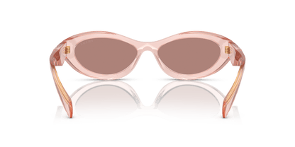 Prada Sunglasses Transparent Peach-Light Brown | PRADA PR 26ZS Transparent Peach-Light Brown