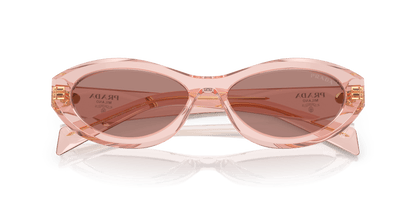 Prada Sunglasses Transparent Peach-Light Brown | PRADA PR 26ZS Transparent Peach-Light Brown