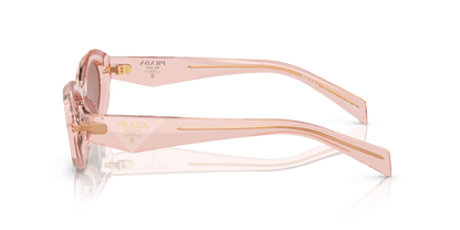 Prada Sunglasses Transparent Peach-Light Brown | PRADA PR 26ZS Transparent Peach-Light Brown