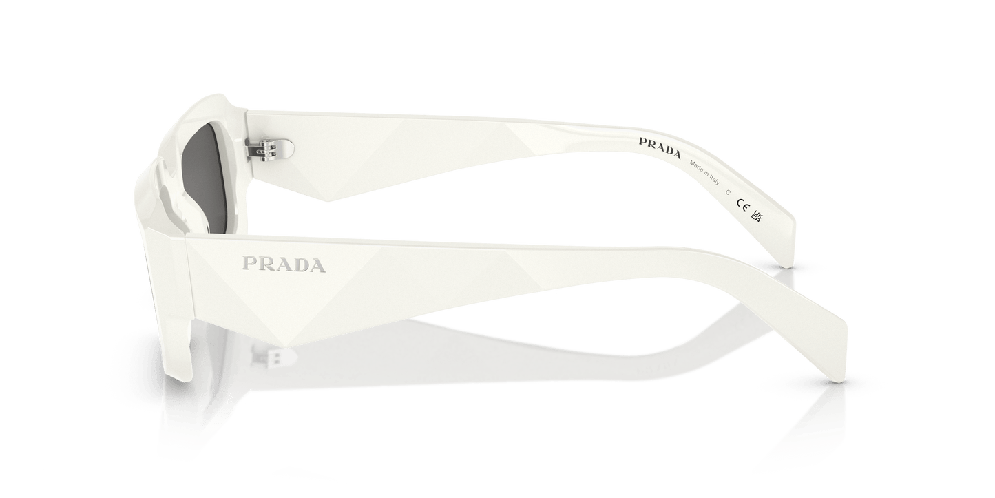Prada Sunglasses White-Dark Grey | Prada PR 27ZS White-Dark Grey