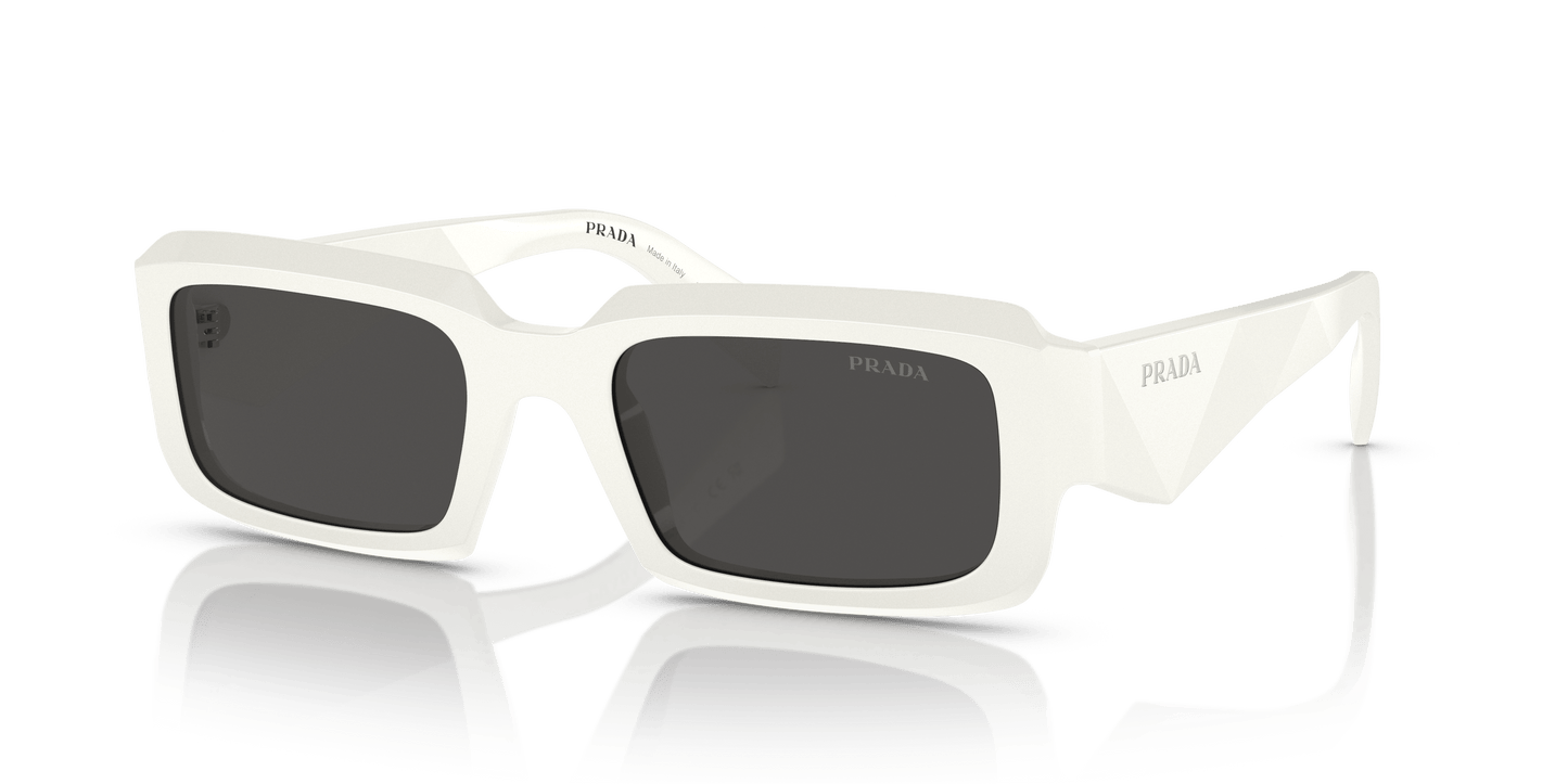 Prada Sunglasses White-Dark Grey | Prada PR 27ZS White-Dark Grey