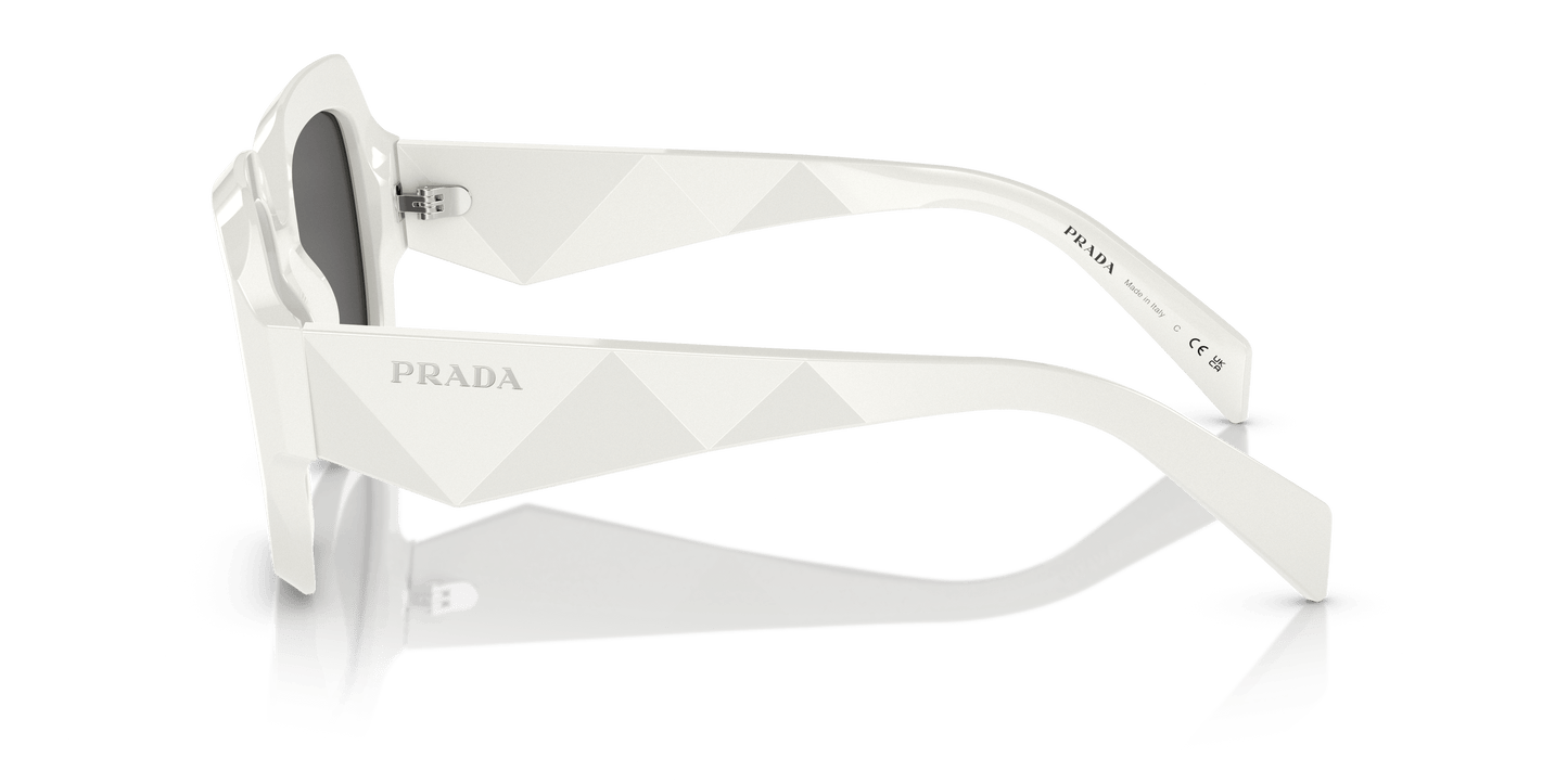 Prada Sunglasses White-Dark Grey | PRADA PR 28ZS White-Dark Grey