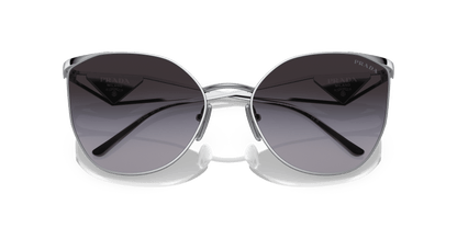 Prada Sunglasses Silver-Grey Gradient | PRADA PR 50ZS Silver-Grey Gradient