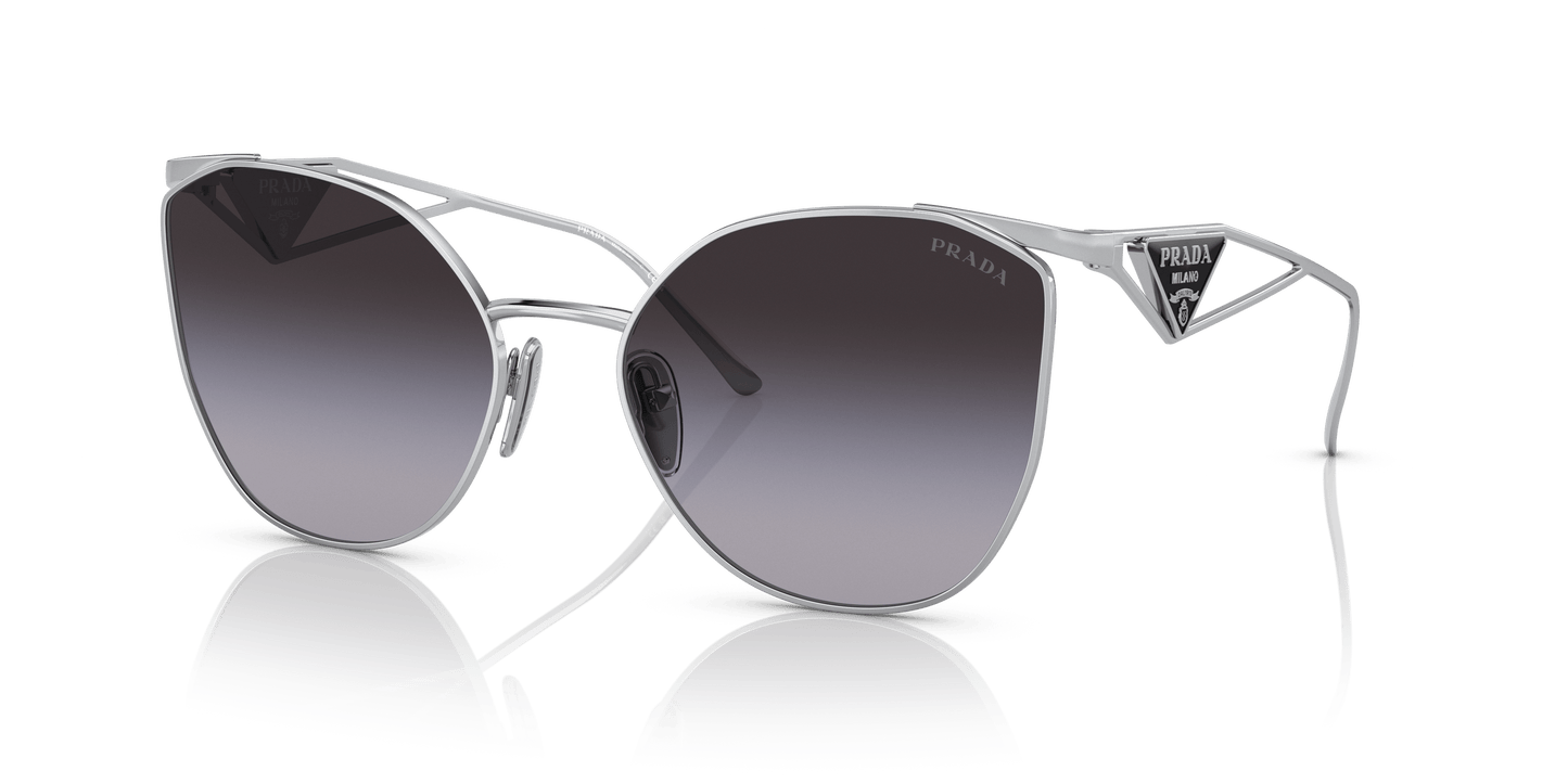 Prada Sunglasses Silver-Grey Gradient | PRADA PR 50ZS Silver-Grey Gradient