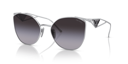 Prada Sunglasses Silver-Grey Gradient | PRADA PR 50ZS Silver-Grey Gradient