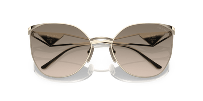 Prada Sunglasses Pale Gold-Brown Gradient Grey | PRADA PR 50ZS Pale Gold-Brown Gradient Grey