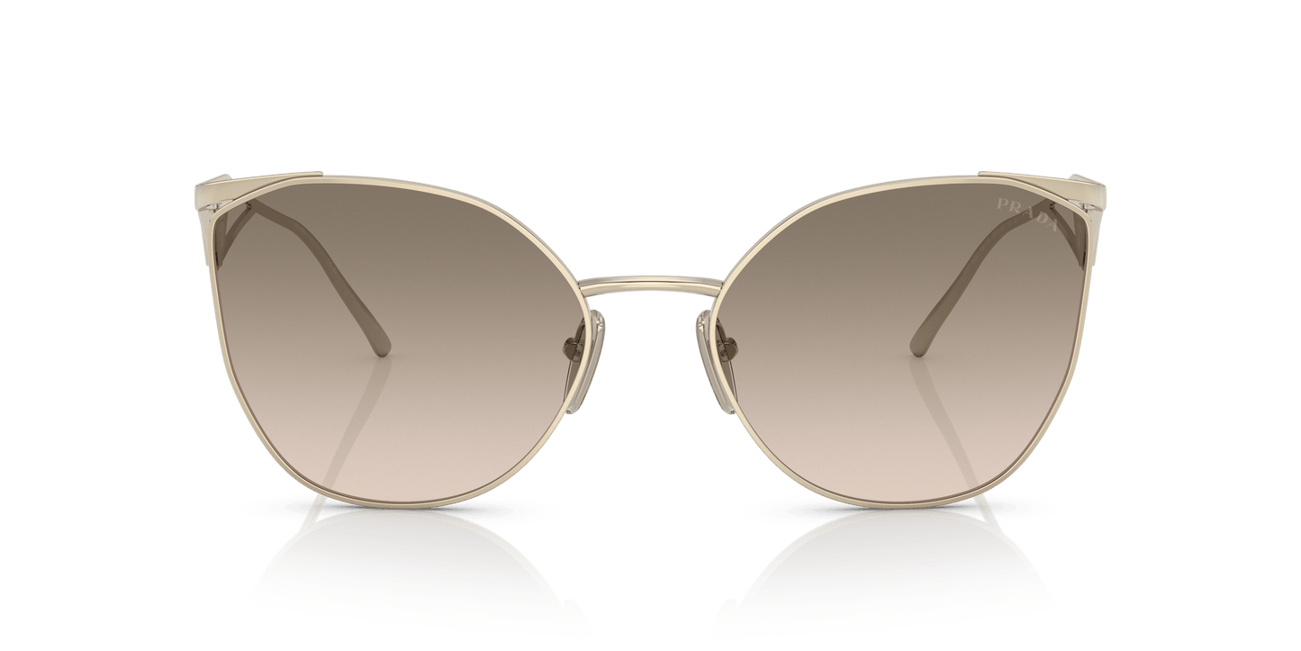 Prada Sunglasses Pale Gold-Brown Gradient Grey | PRADA PR 50ZS Pale Gold-Brown Gradient Grey