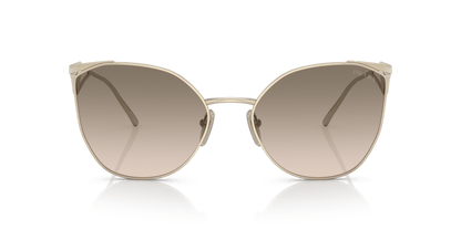 Prada Sunglasses Pale Gold-Brown Gradient Grey | PRADA PR 50ZS Pale Gold-Brown Gradient Grey