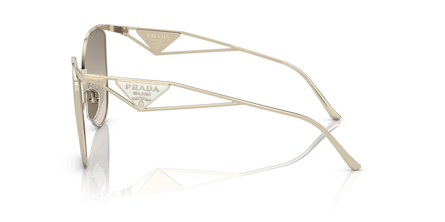 Prada Sunglasses Pale Gold-Brown Gradient Grey | PRADA PR 50ZS Pale Gold-Brown Gradient Grey