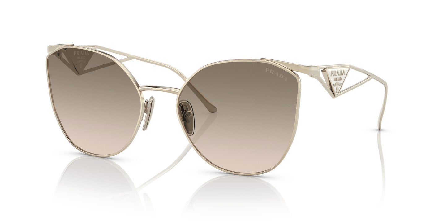Prada Sunglasses Pale Gold-Brown Gradient Grey | PRADA PR 50ZS Pale Gold-Brown Gradient Grey