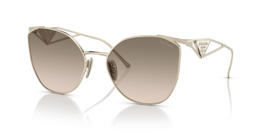 Prada Sunglasses Pale Gold-Brown Gradient Grey | PRADA PR 50ZS Pale Gold-Brown Gradient Grey