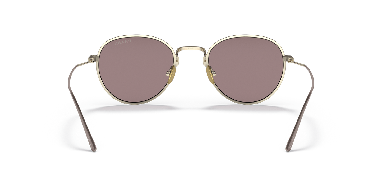 Prada PR 53WS Gold-Light Purple Brown Sunglasses