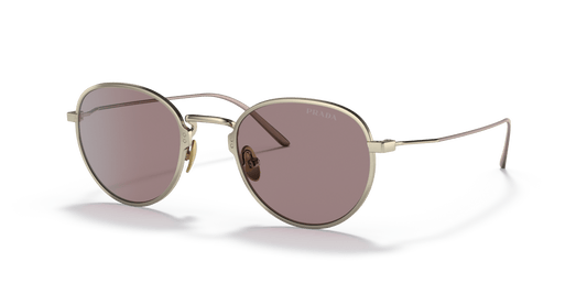 Prada PR 53WS Gold-Light Purple Brown Sunglasses