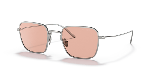 Prada Sunglasses Satin Titanium-Dark Pink | PRADA PR 54WS Satin Titanium-Dark Pink