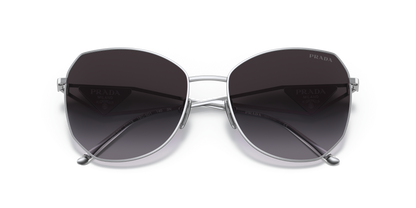 Prada Sunglasses Silver-Grey Gradient | PRADA PR 57YS Silver-Grey Gradient