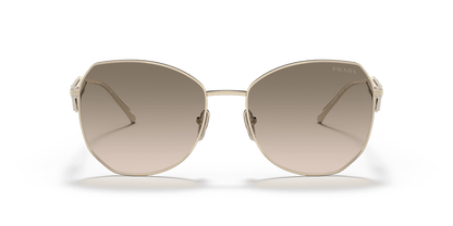 Prada Sunglasses Pale Gold-Light Brown Gradient Light Grey | PRADA PR 57YS Pale Gold-Light Brown Gradient Light Grey