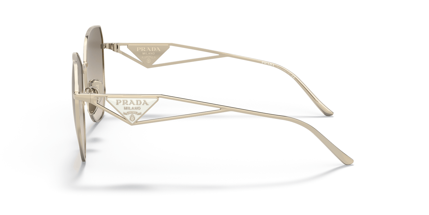 Prada Sunglasses Pale Gold-Light Brown Gradient Light Grey | PRADA PR 57YS Pale Gold-Light Brown Gradient Light Grey