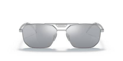 Prada Sunglasses Mirror Silver-Blue Silver 80 | Prada PR 58YS Silver-Blue Mirror Silver 80