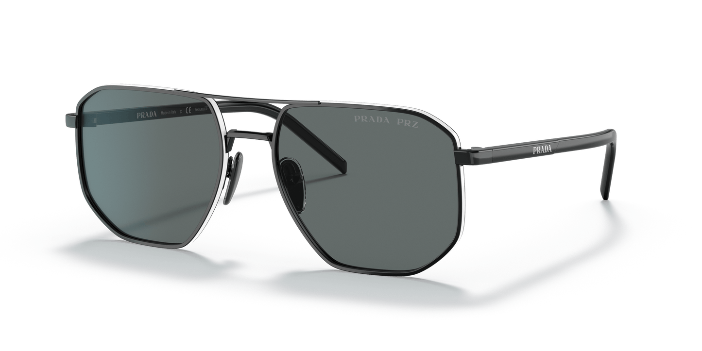 Prada Sunglasses Black-Polar Dark Grey | Prada PR 59YS Black-Polar Dark Grey