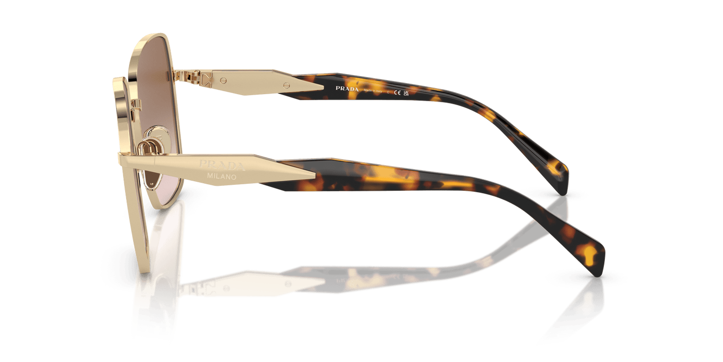 Prada sunglasses in light brown-gold color | PRADA PR 64ZS Pale Gold-Brown Gradient