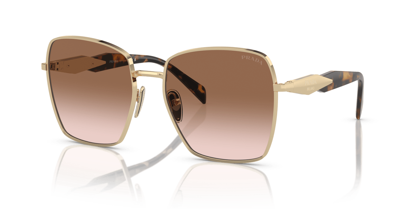 Prada sunglasses in light brown-gold color | PRADA PR 64ZS Pale Gold-Brown Gradient