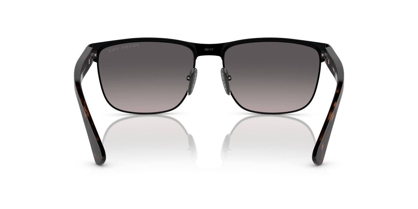 Prada Sunglasses Black-Polar Grey Gradient | Prada PR 66ZS Black-Polar Grey Gradient