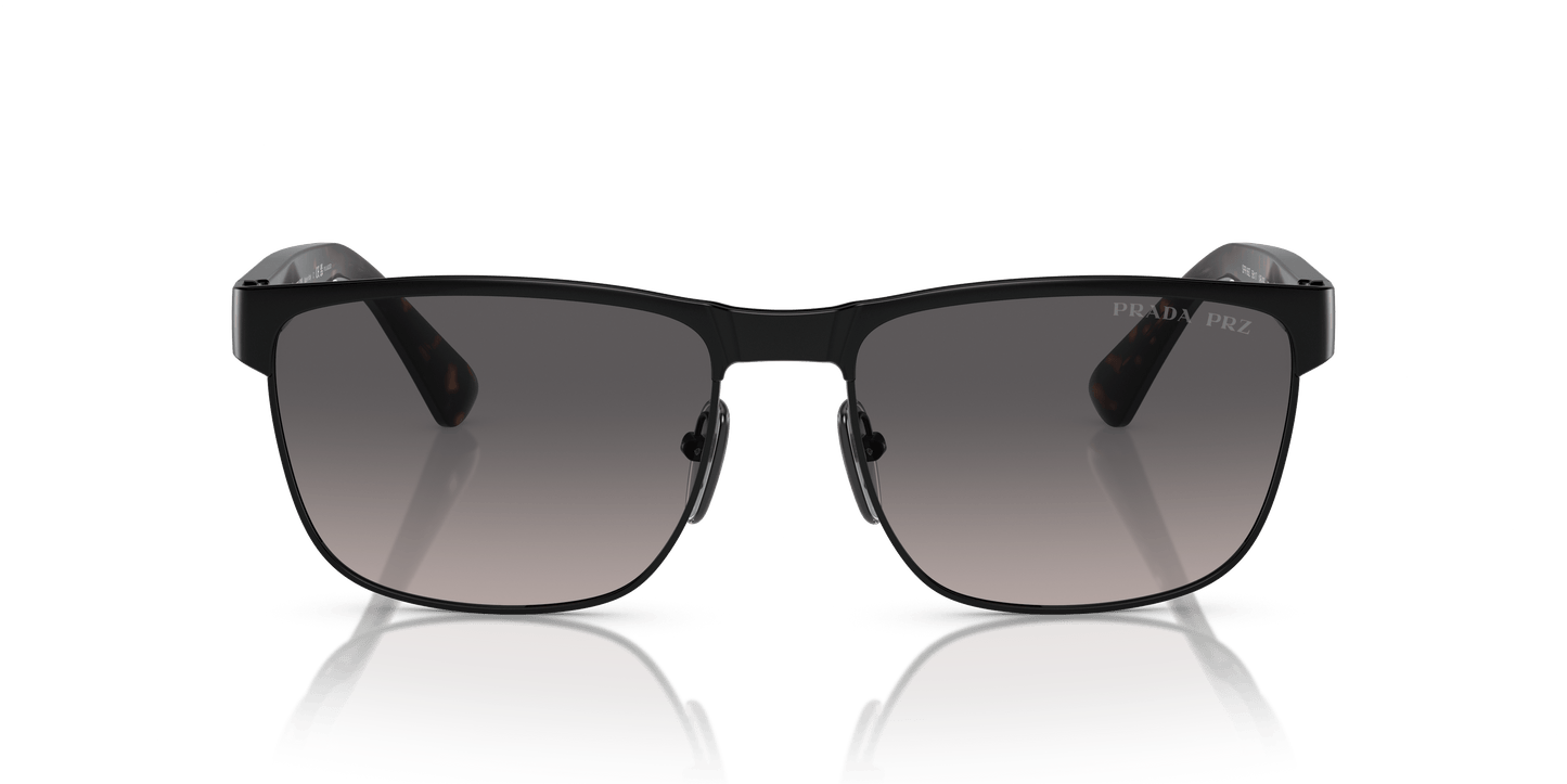 Prada Sunglasses Black-Polar Grey Gradient | Prada PR 66ZS Black-Polar Grey Gradient