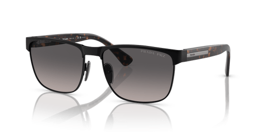 Prada Sunglasses Black-Polar Grey Gradient | Prada PR 66ZS Black-Polar Grey Gradient