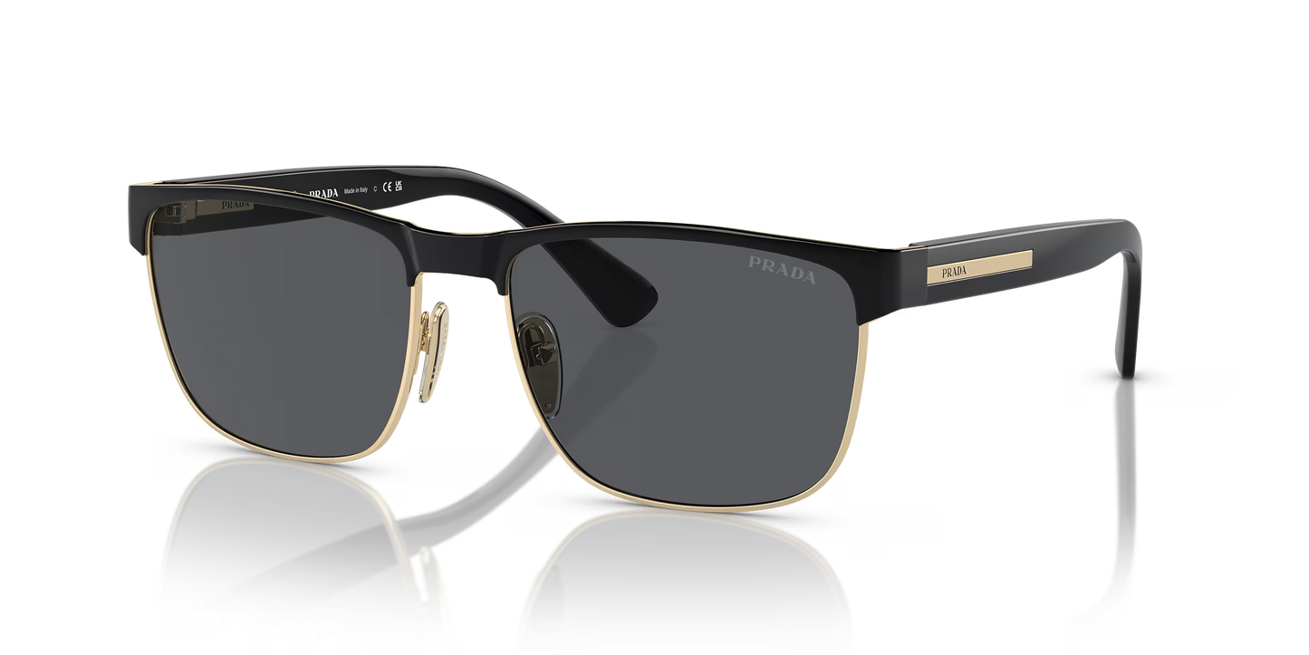 Prada PR 66ZS Black-Transparent Sunglasses