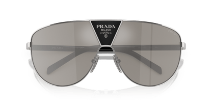 Prada Sunglasses Mirror Silver-Light Grey Silver | PRADA PR 69ZS Silver-Light Grey Mirror Silver