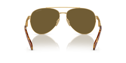 Prada Sunglasses Gold-Dark Brown | PRADA PR 73ZS Gold-Dark Brown