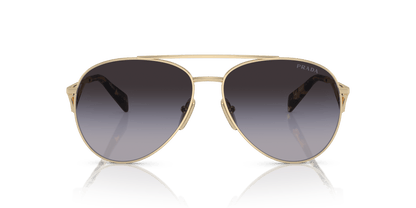 משקפי שמש של פראדה זהב בהיר-גרדיינט | PRADA PR 73ZS Pale Gold-Grey Gradient