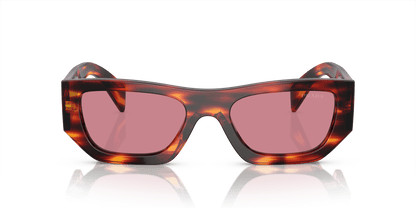 משקפי שמש פראדה הוואנה סגול אדום-כהה | PRADA PR A01S Havana Red-Dark Violet