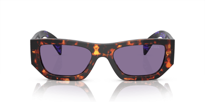 Prada Havana-Violet Mirror Internal Silver Sunglasses | PRADA PR A01S Havana-Violet Mirror Internal Silver